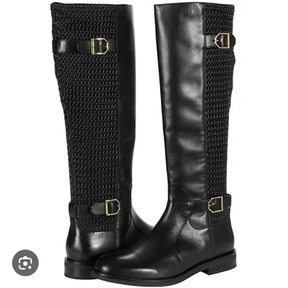 NWT Cole Haan Black Women's Riding Boots in Black